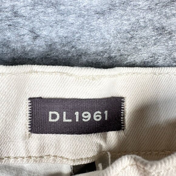 NWT DL1961 Patti Womens Jeans size 34 Straight High Rise Vintage Jeans 34 Beige - Picture 3 of 15